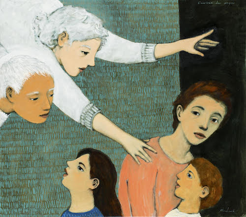 Ľarrivée des anges - print
