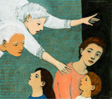 Ľarrivée des anges - print