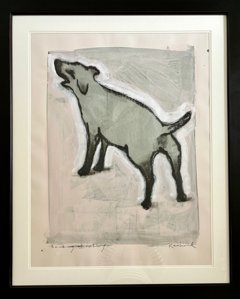 barking at nothing - original