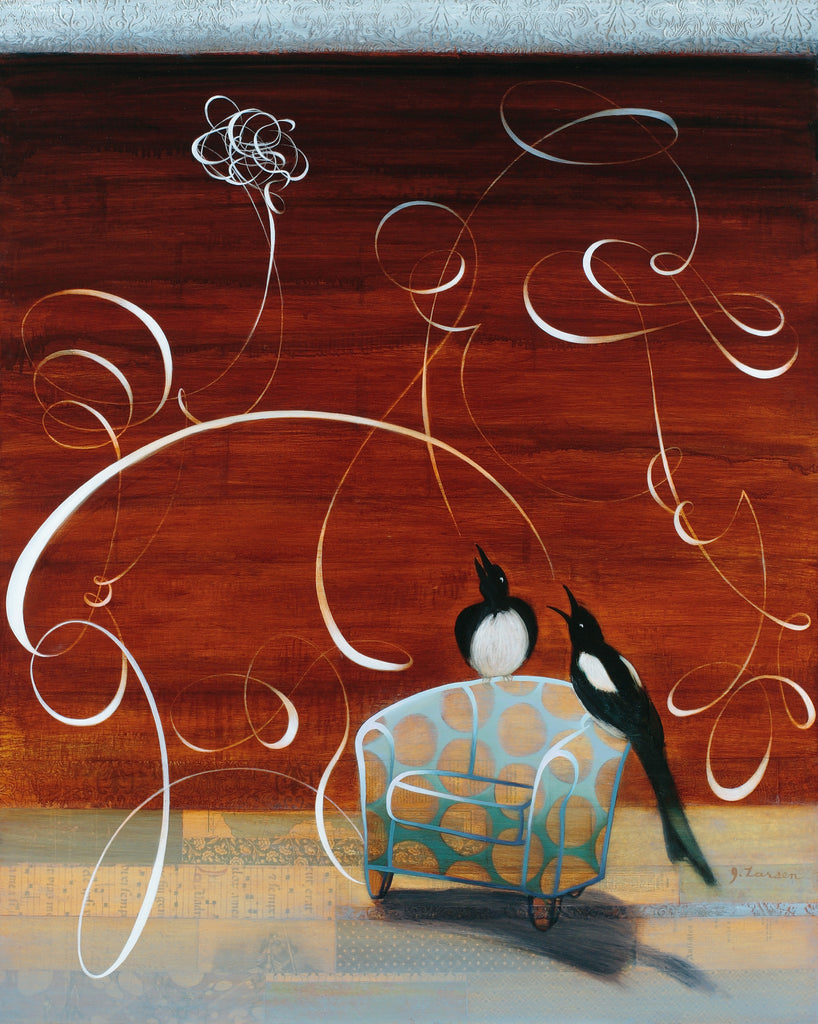 A Tiding of Magpies - giclee