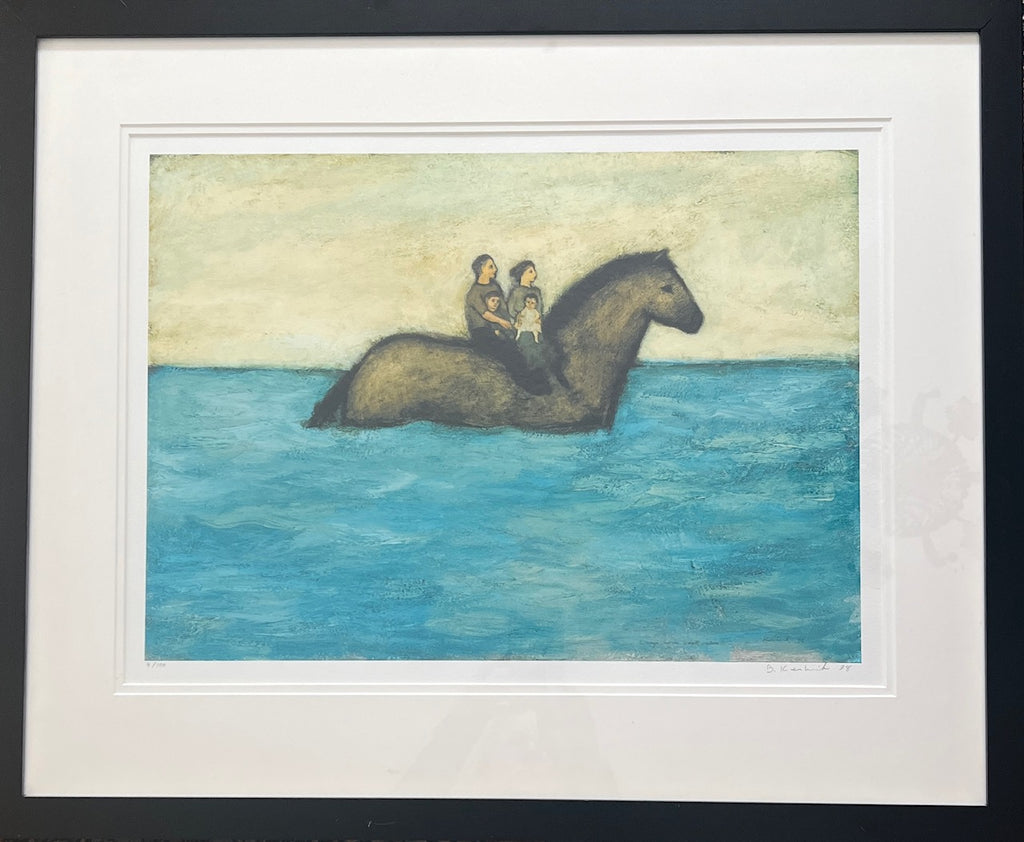 large horse small riders