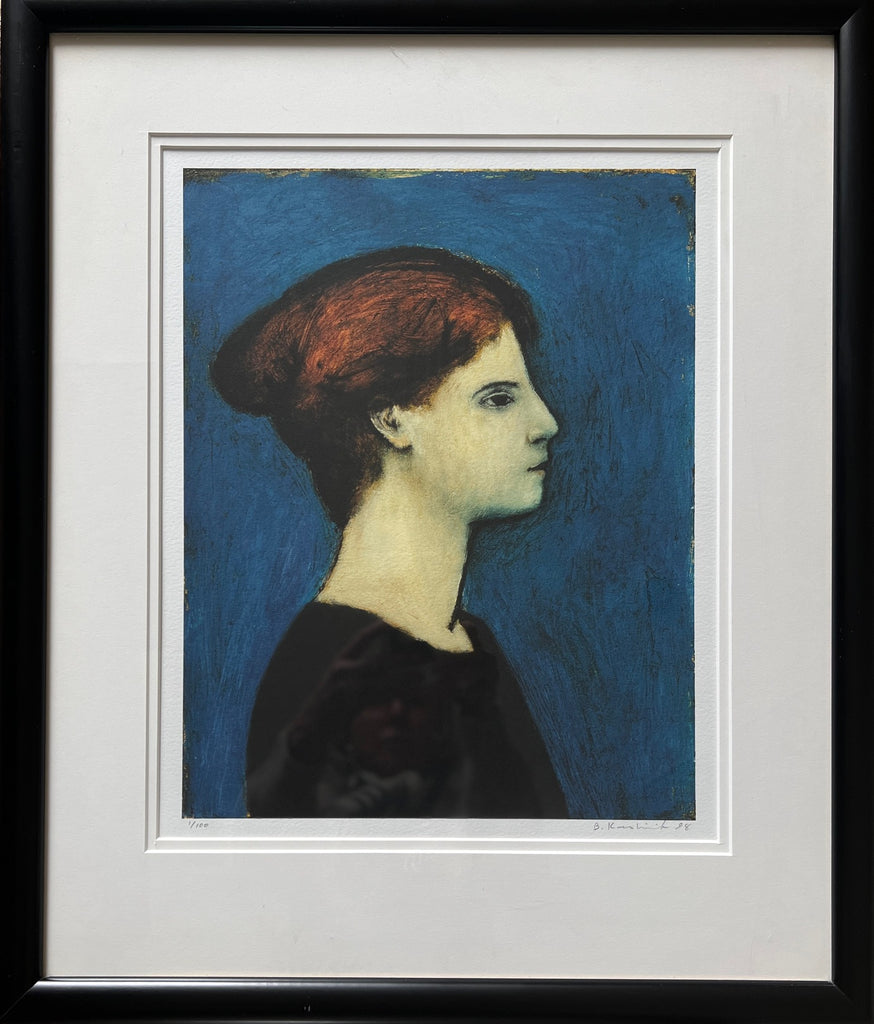 untitled (woman blue background)