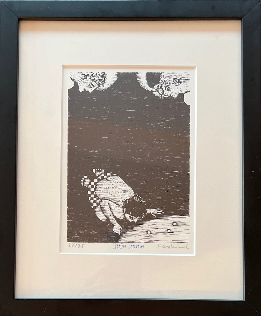 Little game - woodcut