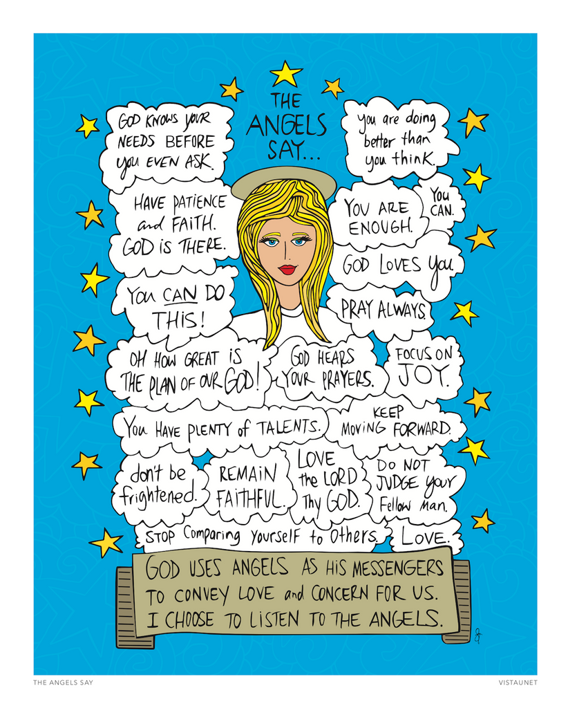 The Angels Say - print