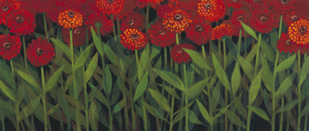 Zinnias - giclee
