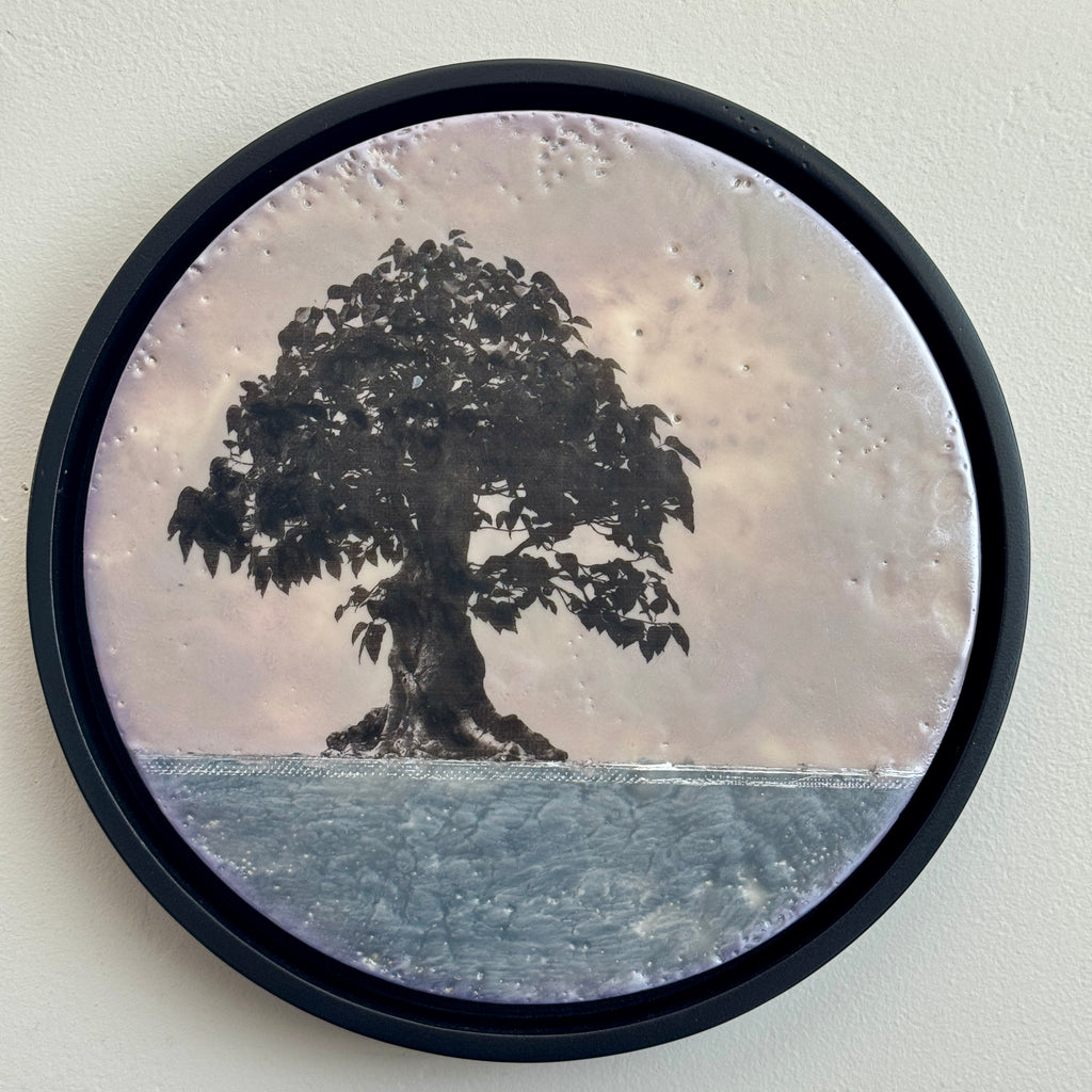 10" Circle Framed - original