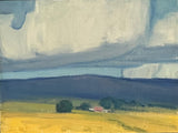 Farmhouse under Gathering Clouds - original