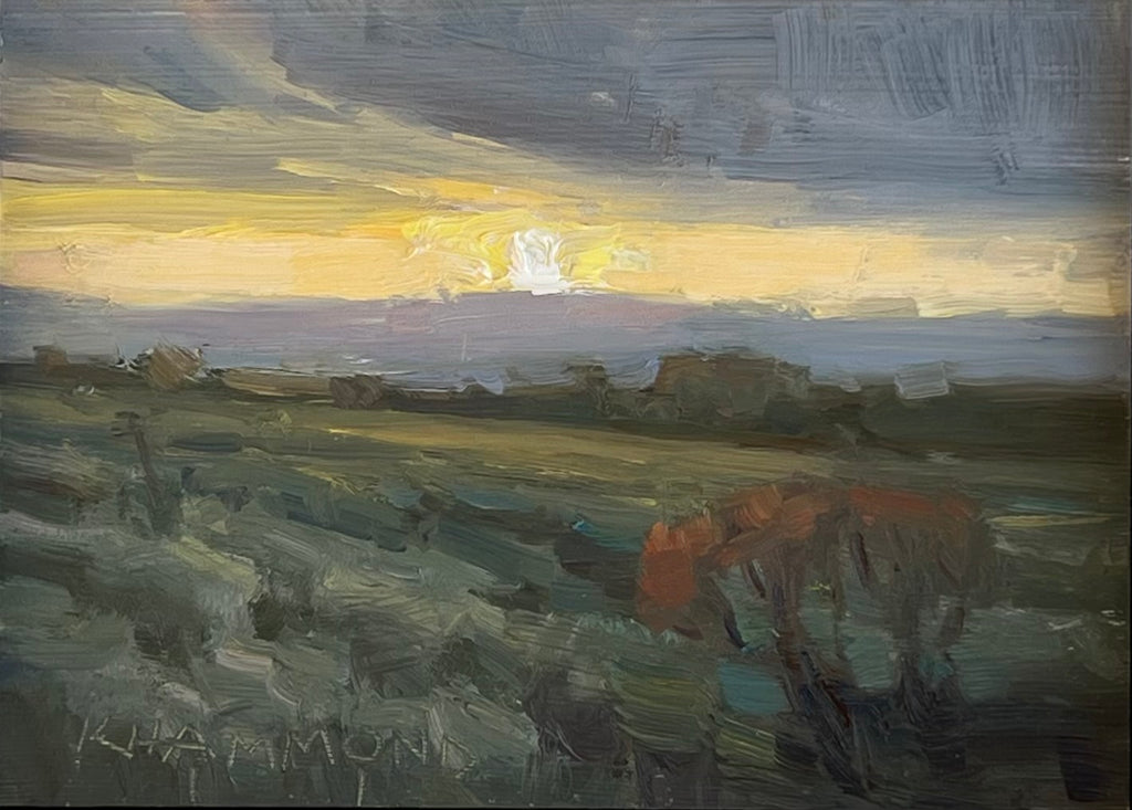 Last Light over the Brush - original