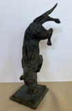 Dancing dog - sculpture