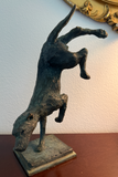 Dancing dog - sculpture