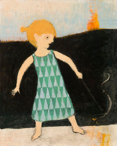 girl and snake - original