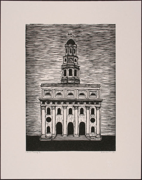 Nauvoo Temple - relief print