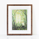 When Within the Shady Woodland - print