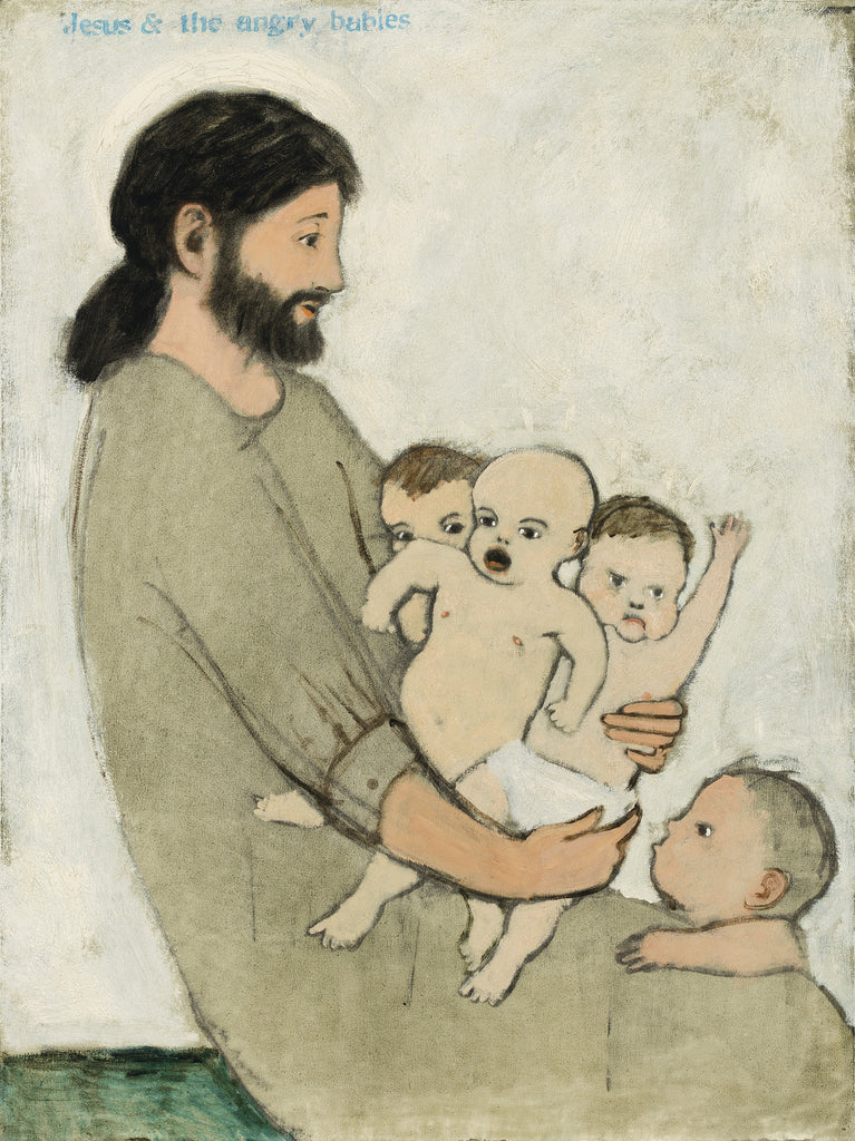 Jesus and the angry babies - print